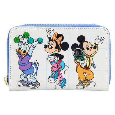 Loungefly Disney Mousercise Zip-Around Wallet - Front