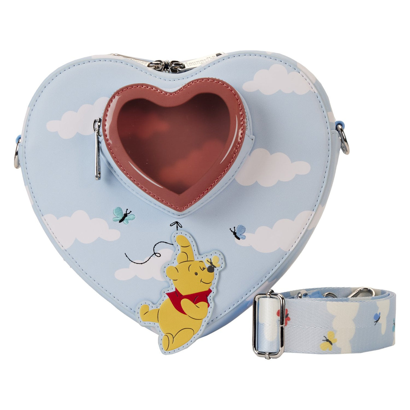 Loungefly Disney Winnie the Pooh Balloons Heart Crossbody - Front