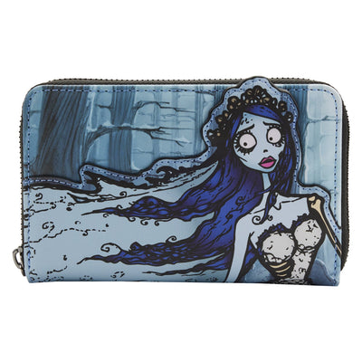 Loungefly Corpse Bride Emily Forest Zip-Around Wallet - Front