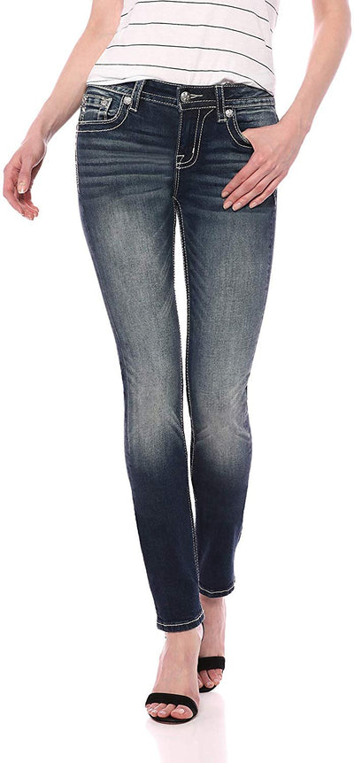 Flying High Embellished Straight Jeans