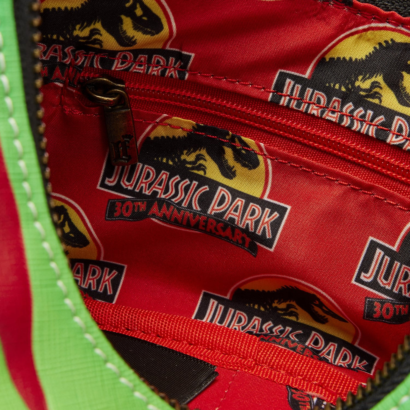 Loungefly Jurassic Park 30th Anniversary Life Finds a Way Crossbody - Lining