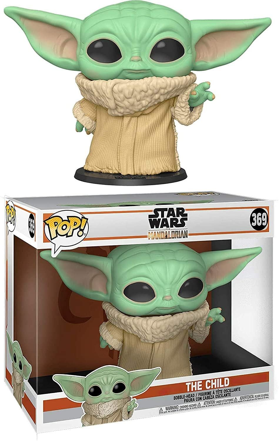 Star Wars The Mandalorian The Child Baby Yoda 10" Super Sized POP! Vinyl Figure