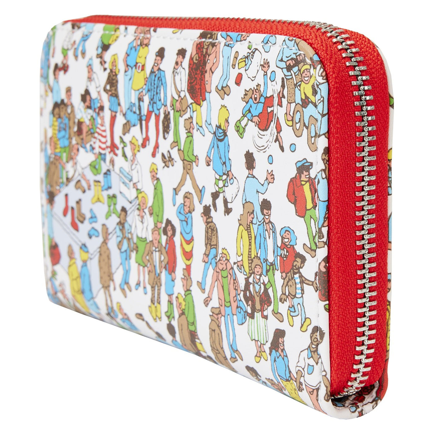 Loungefly Where's Waldo Allover Print Zip-Around Wallet - Side View
