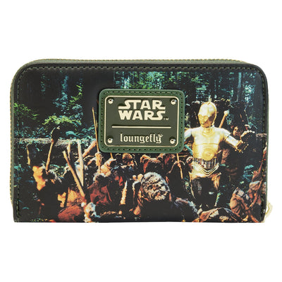 671803455313 - Loungefly Star Wars Scenes Return of the Jedi Zip-Around Wallet - Back