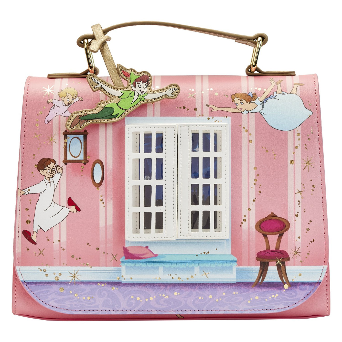 671803447394 -Loungefly Disney Peter Pan You Can Fly 70th Anniversary Crossbody - Front