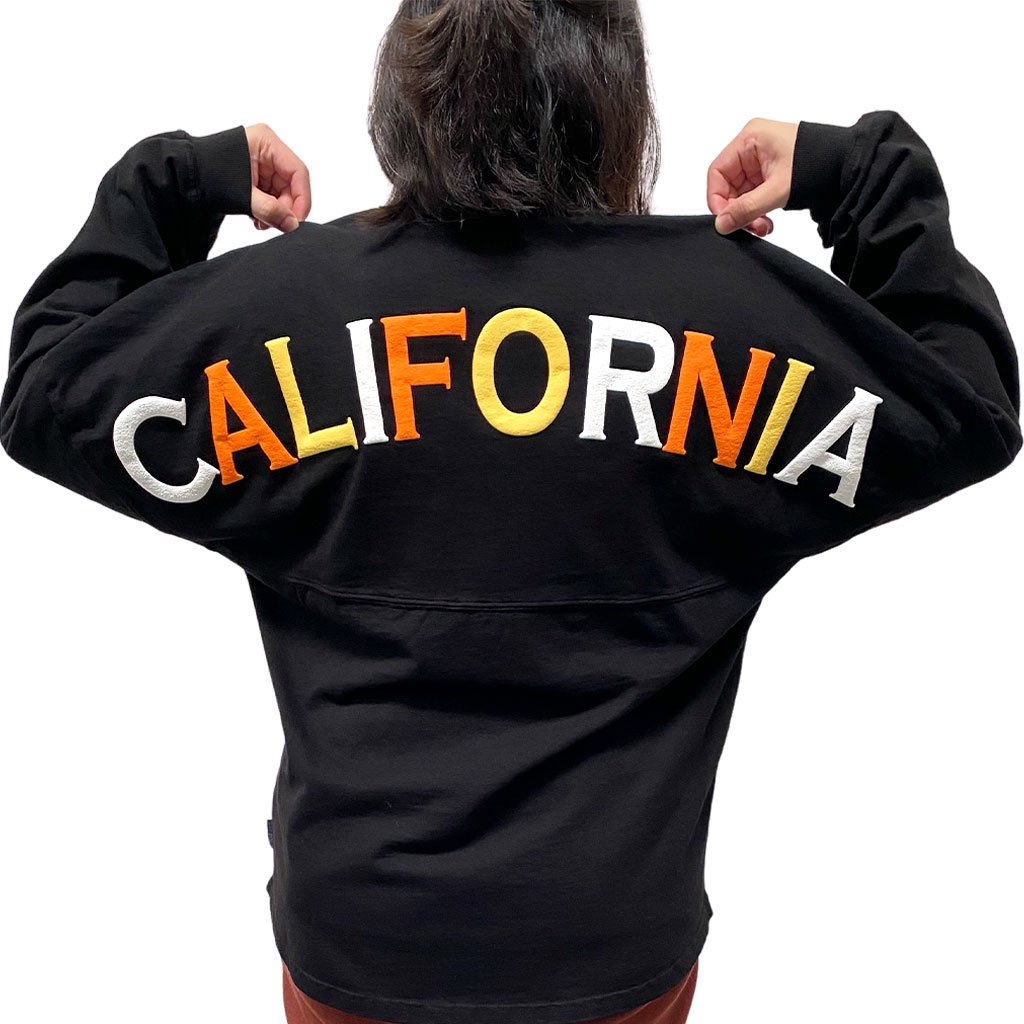 Halloween Ghosts California Crew Neck Spirit Jersey - Back Stretched