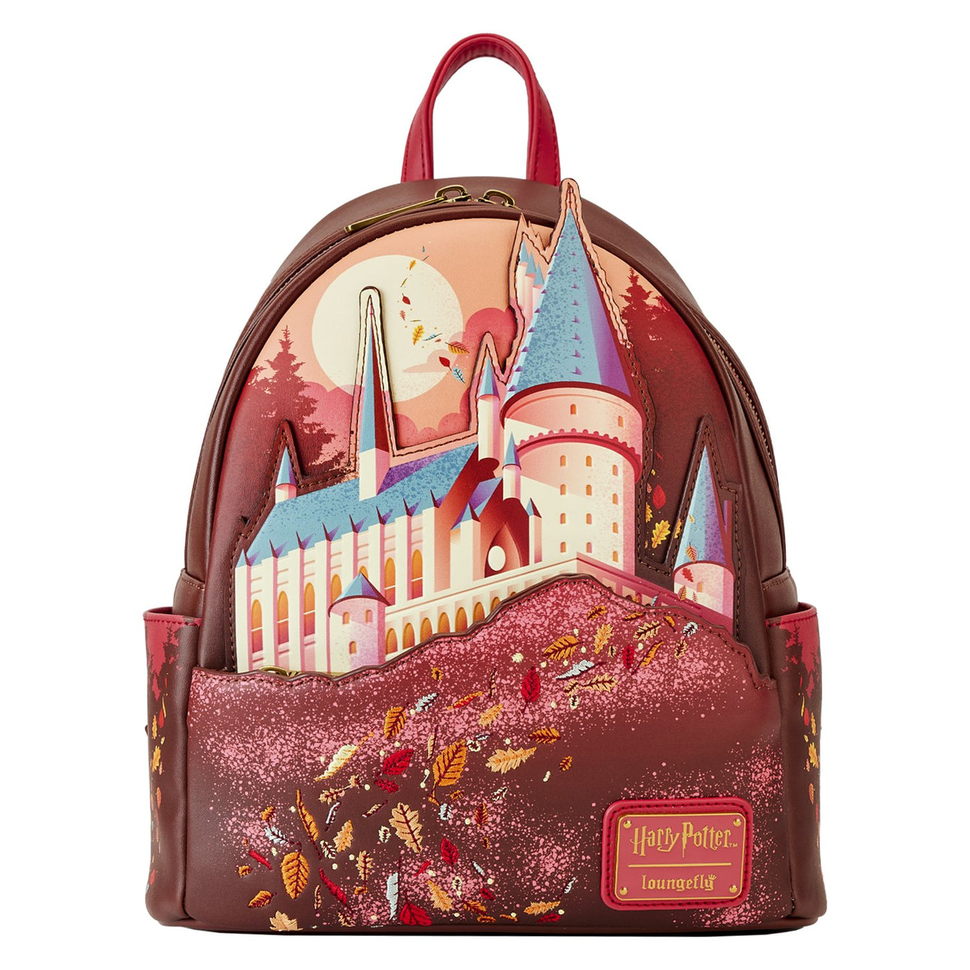 Loungefly Warner Brothers Harry Potter Hogwarts Fall Mini Backpack - Front