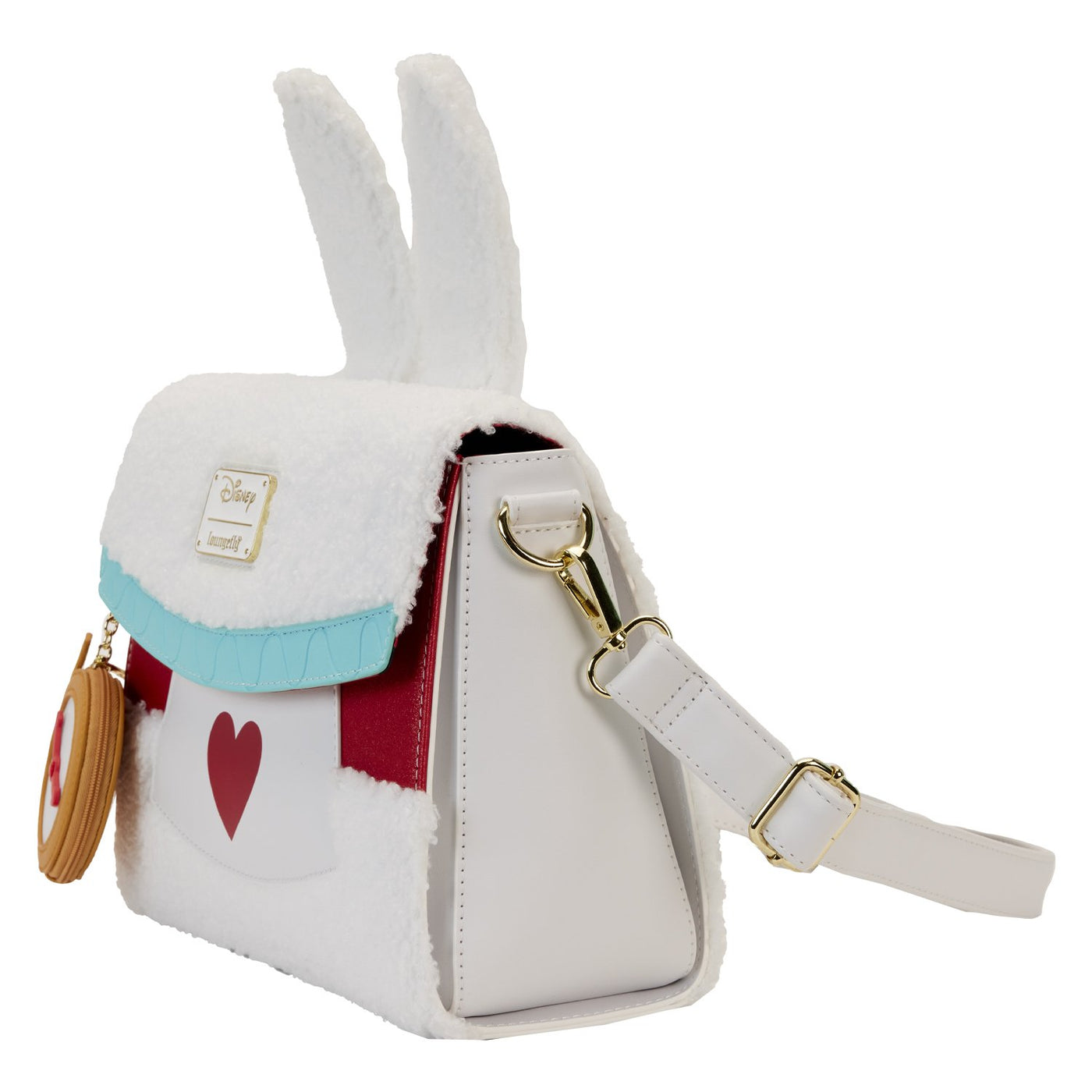 Loungefly Disney Alice in Wonderland White Rabbit Cosplay Crossbody - Side View