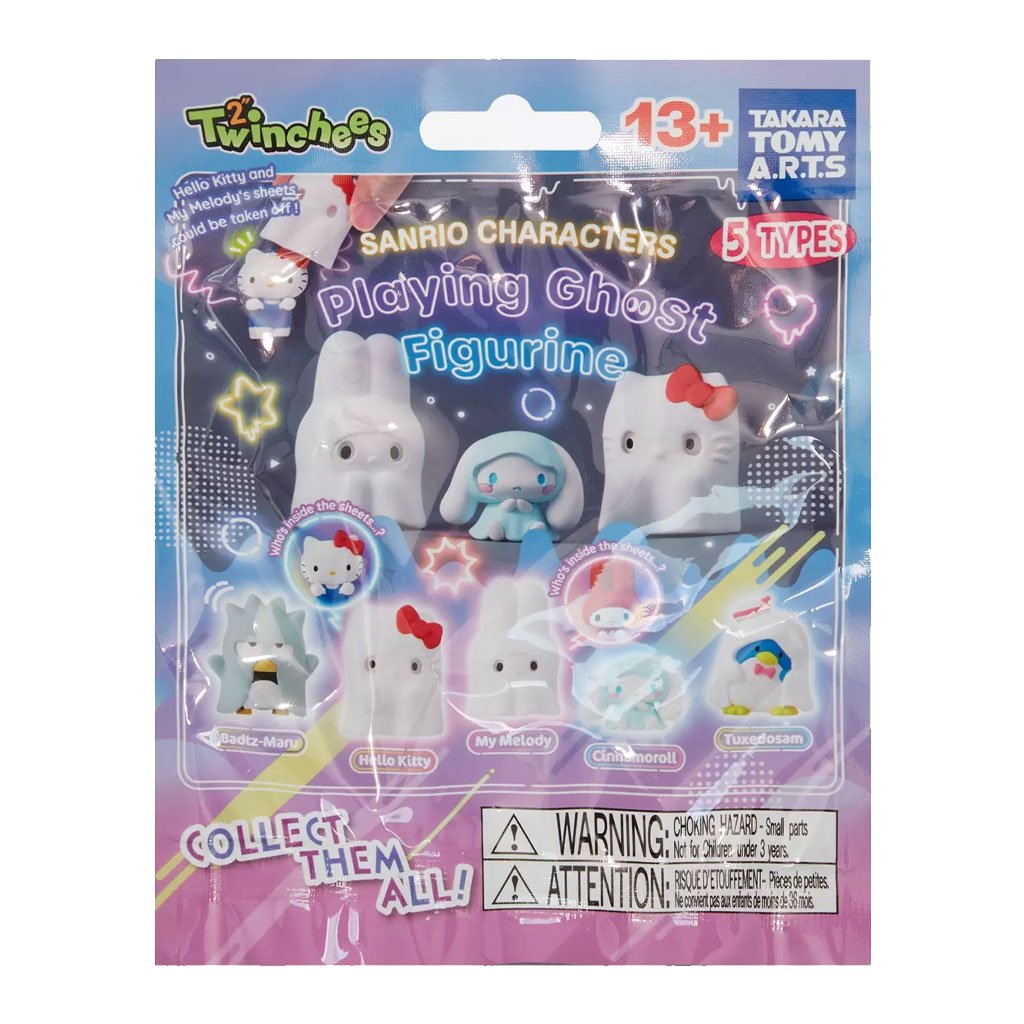 Twinchees Sanrio Ghost Characters Blind Bag Figure - Packaging Clear