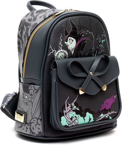 WondaPop Disney Villains Maleficent Ribbon Mini Backpack - Side View