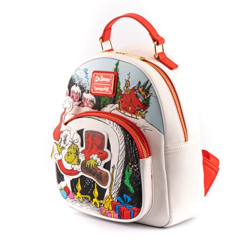 Loungefly Dr. Seuss The Grinch Chimney Thief Mini Backpack