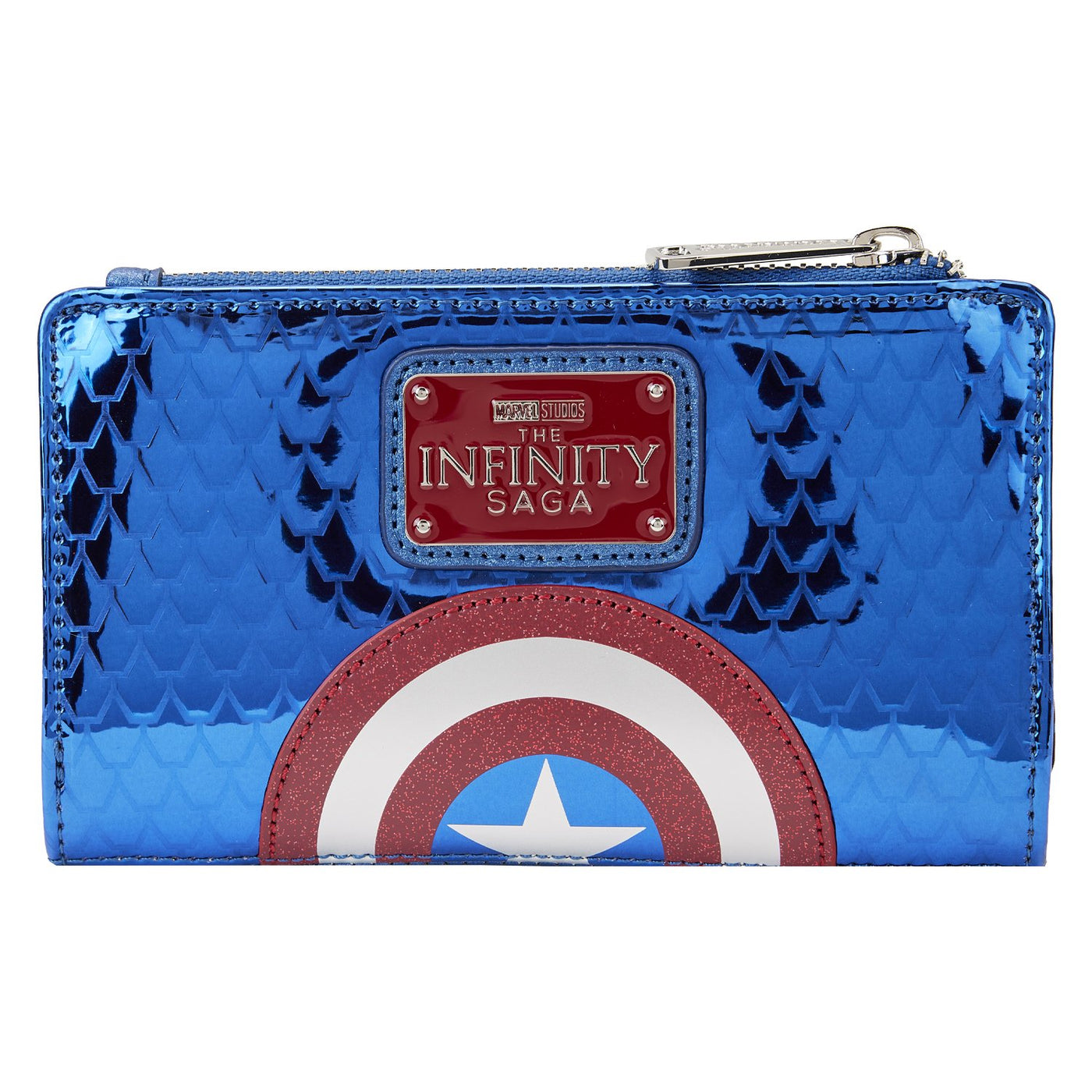 Loungefly Marvel Shine Captain America Cosplay Flap Wallet - Back