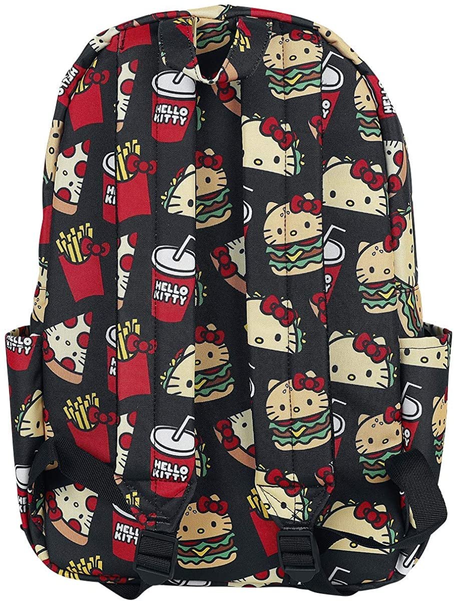 Sanrio Hello Kitty Snacks Allover Print Nylon Backpack