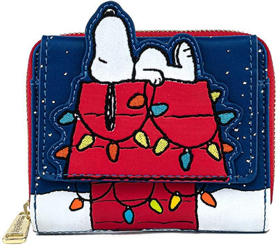 Peanuts Snoopy Christmas Zip-Around Wallet