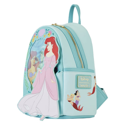 Loungefly Disney The Little Mermaid Princess Lenticular Mini Backpack - Side View