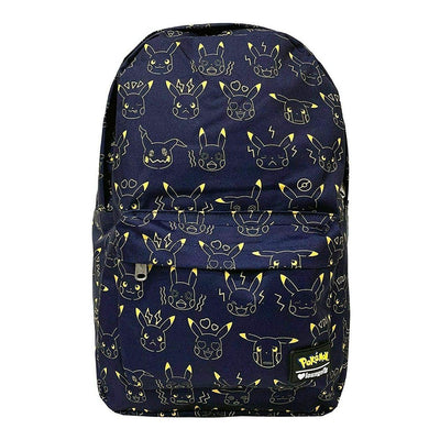 Loungefly x Pikachu Expressions Print Nylon Backpack - FRONT