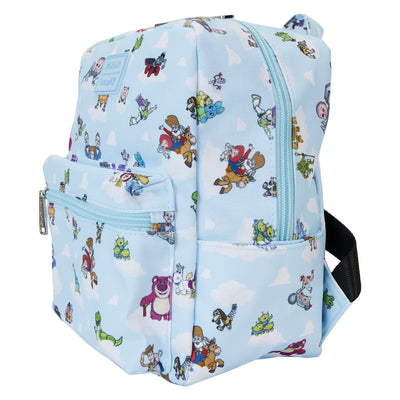 Loungefly Pixar Toy Story Movie Collab Allover Print Nylon Mini Backpack - Side View