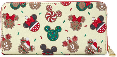 Disney Mickey & Minnie Christmas Cookies Allover Print Wallet