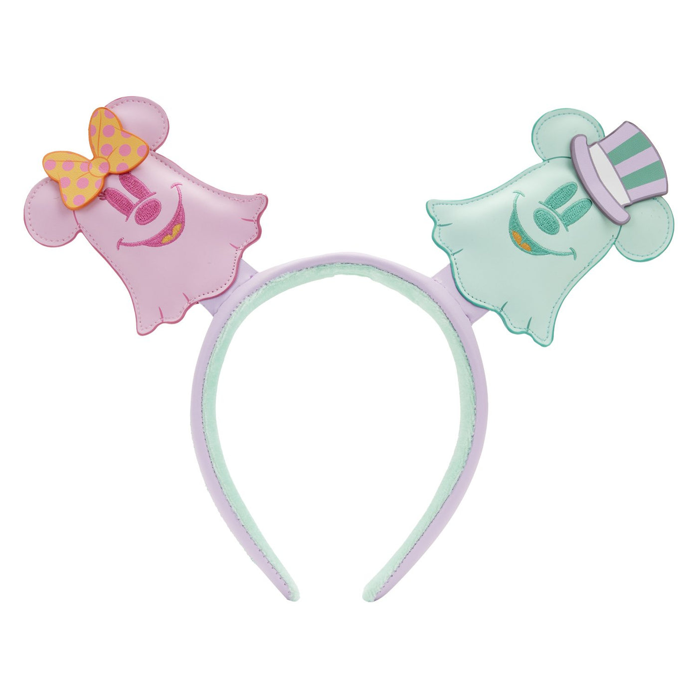 Loungefly Disney Pastel Ghost Minnie and Mickey Ears Headband - Bow Removed