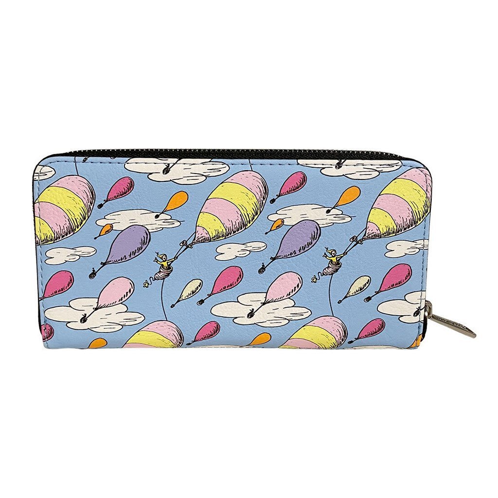 707 Street Exclusive - Loungefly Dr. Seuss Oh the Places You'll Go Zip-Around Wallet - Back