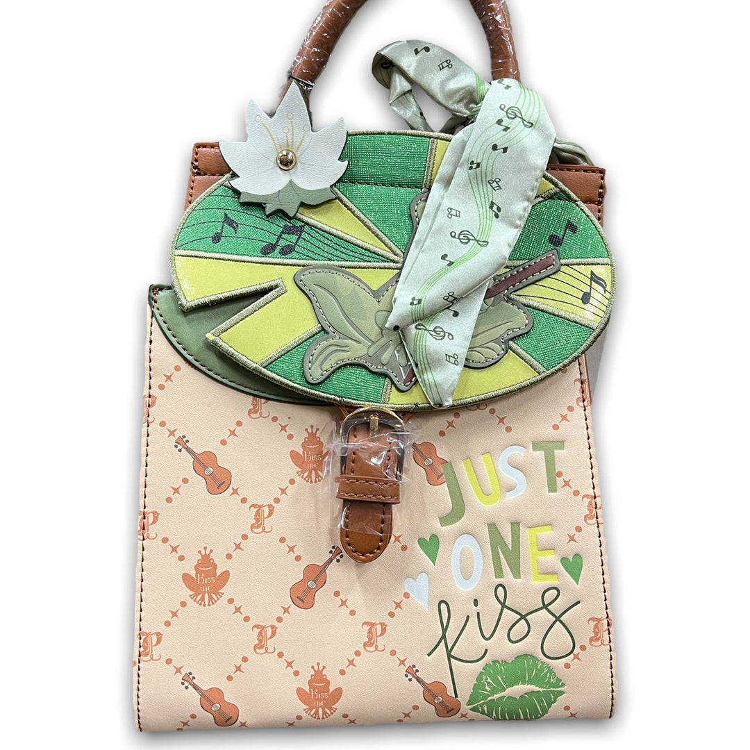 Danielle Nicole Disney Princess and the Frog Prince Naveen Monogram Mini Backpack - Front