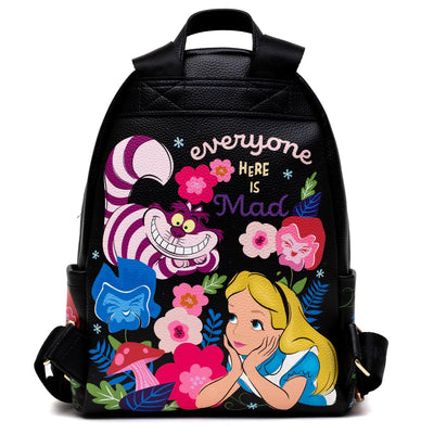 WondaPop High Fashion Disney Alice in Wonderland Cheshire Cat Mini Backpack - Back Full