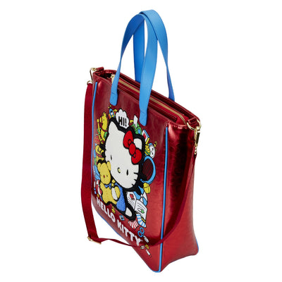 Loungefly Sanrio Hello Kitty 50th Anniversary Metallic Tote Bag with Coin Bag - Top View