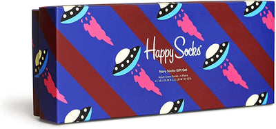 Happy Socks Navy Socks Gift Set 4-Pack