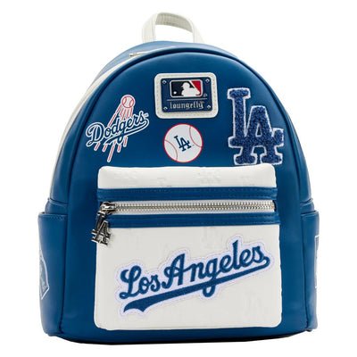 Loungefly MLB Los Angeles Dodgers Patches Mini Backpack - Front