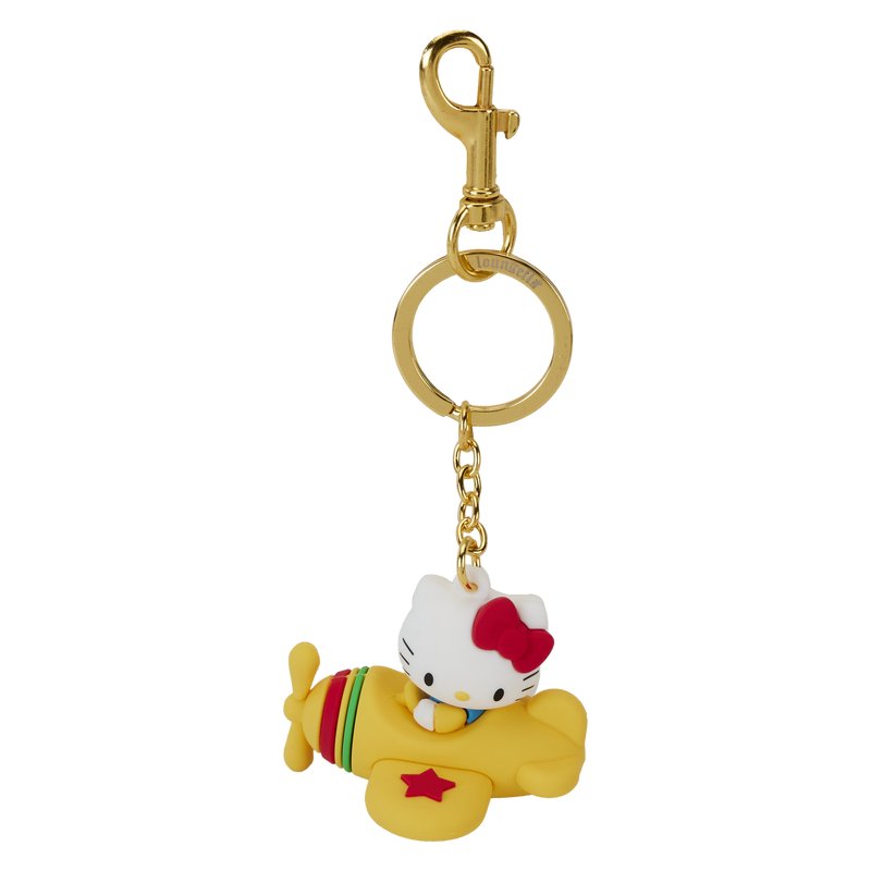 Loungefly Sanrio Hello Kitty 50th Anniversary Classic Figural Silicone Keychain - Front