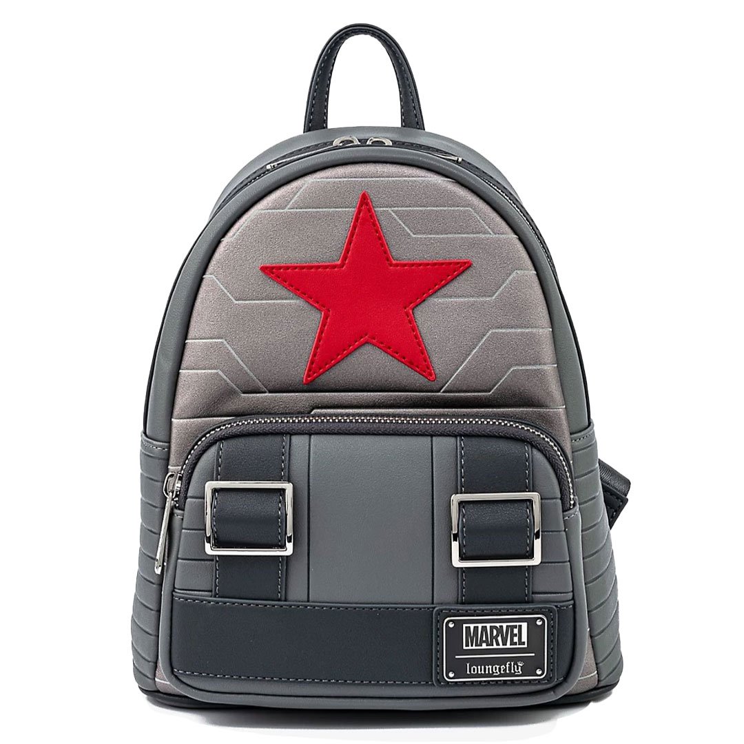 Loungefly Marvel Winter Soldier Cosplay Mini Backpack - Front