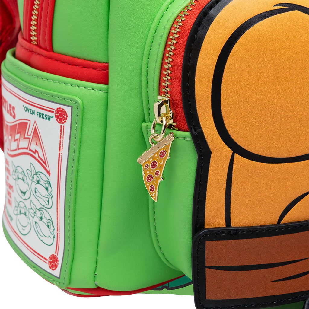 671803393059 - 707 Street Exclusive - Loungefly Nickelodeon TMNT Raphael Cosplay Mini Backpack - Zipper Pull