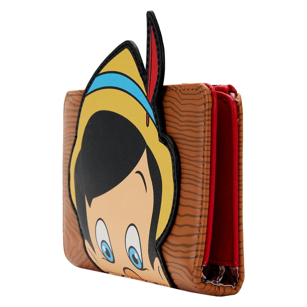 Loungefly Disney Pinocchio Peeking Flap Wallet - Side