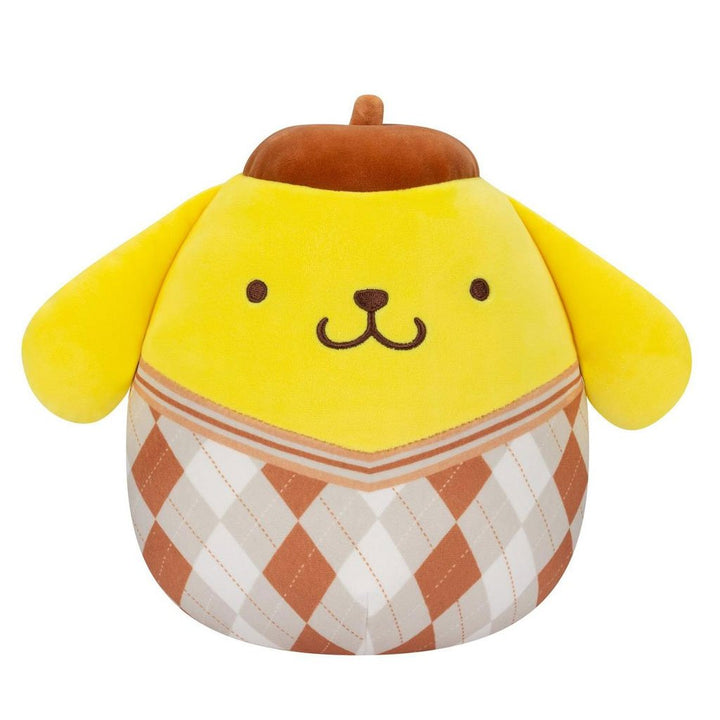Squishmallows Sanrio 8" Plaid Pompompurin Plush Toy - Front