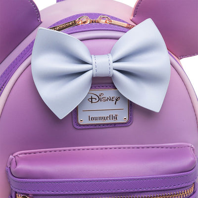 671803457140 - 707 Street Exclusive - Loungefly Disney The Minnie Mouse Classic Series Mini Backpack - Lavender Haze - Bow