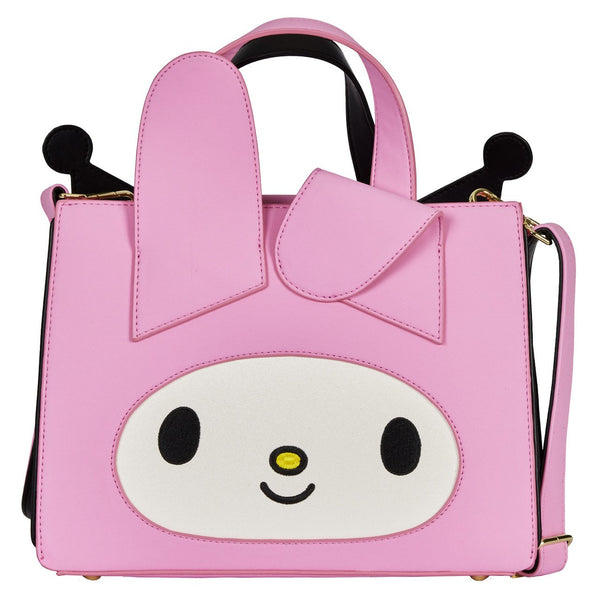 Hello Kitty, Bags, Hello Kitty Cross Body Messenger Bag Medium Sized  Black And Pink