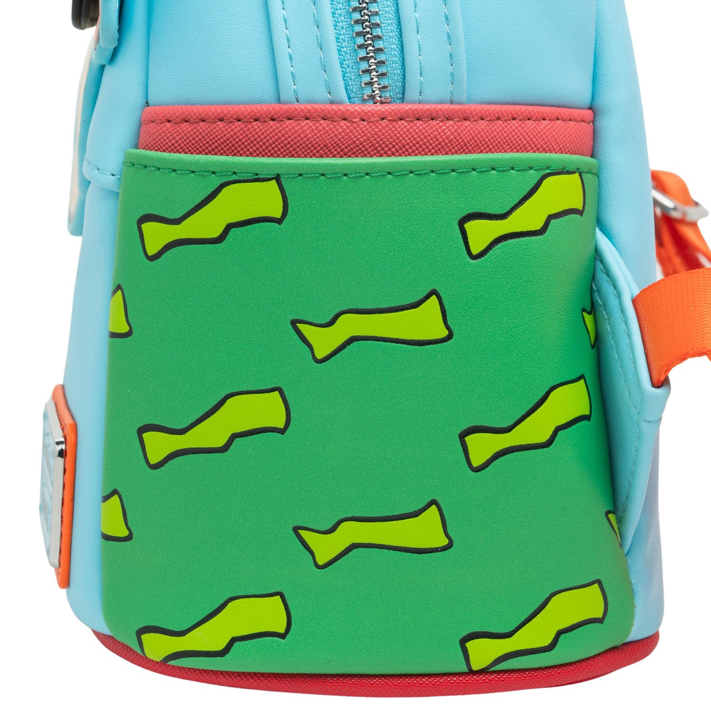 707 Street Exclusive - Loungefly Nickelodeon Rugrats Chuckie Cosplay Mini Backpack With Removable Glasses - Side View