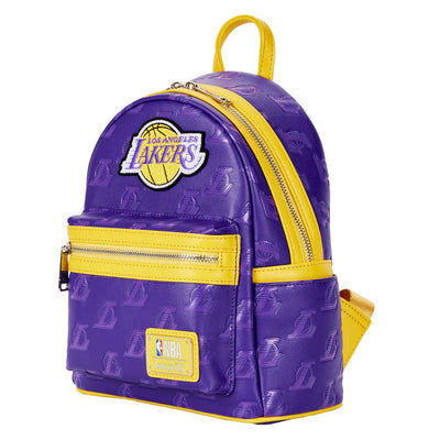 Loungefly NBA Los Angeles Lakers Logo Mini Backpack - Side View