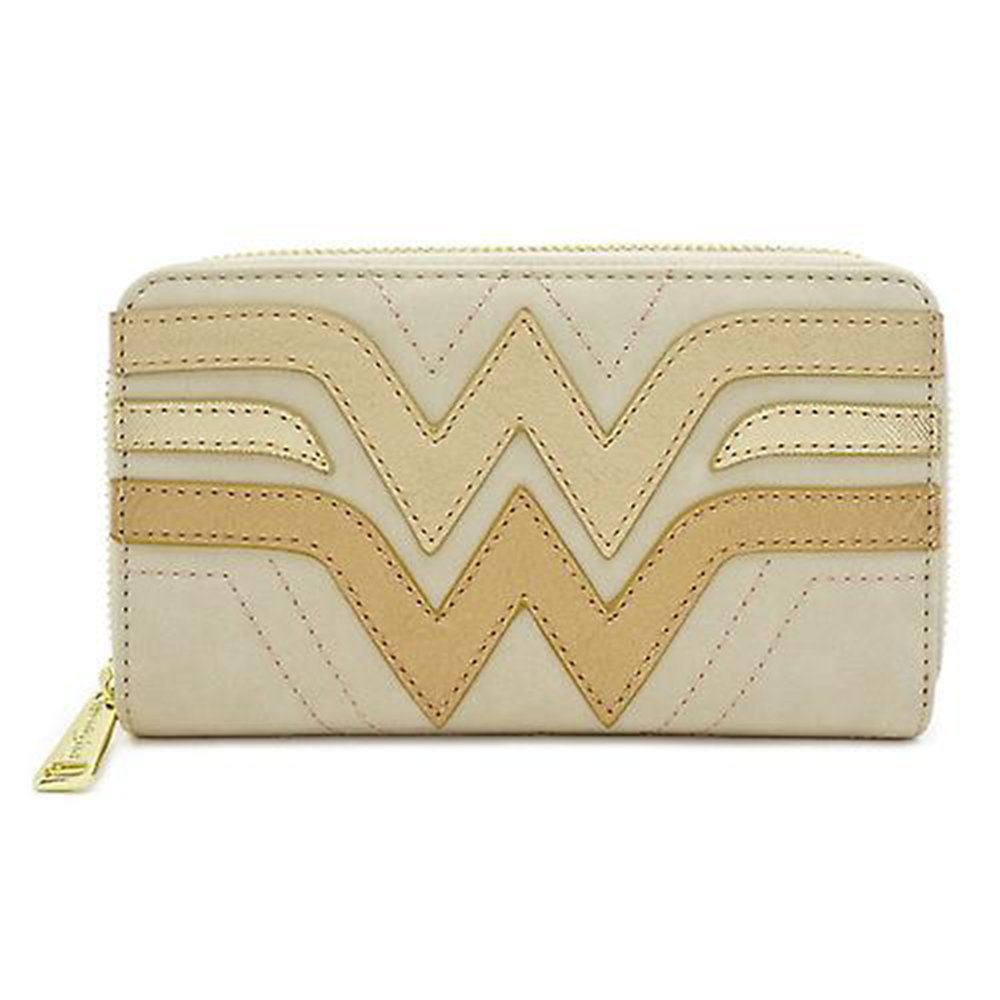 Loungefly x Wonder Woman Gold Logo Small Wallet - FRONT