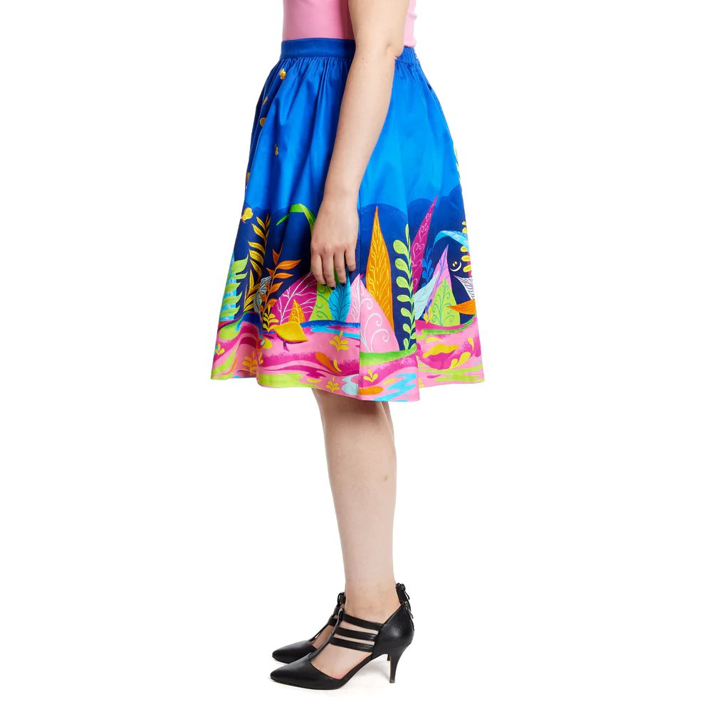 Stitch Shoppe by Loungefly Disney Alice in Wonderland Caterpillar Dream Sandy Skirt - Model Side View