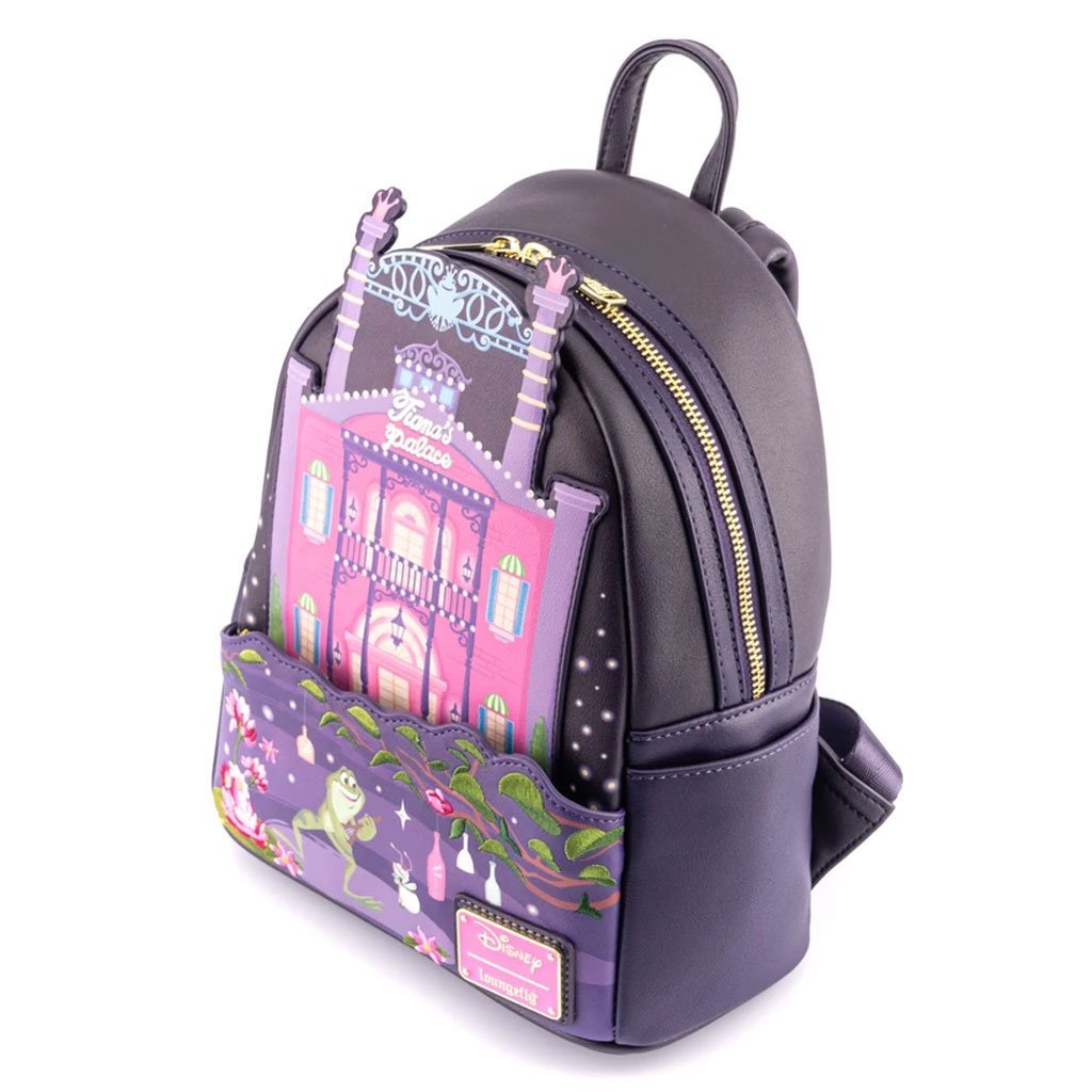 Loungefly Disney Princess and the Frog Tiana's Palace Mini Backpack Top