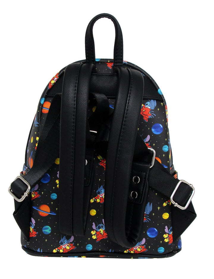 Loungefly Disney Lilo &amp; Stitch in Space Allover Print Mini Backpack - 707 Street Exclusive