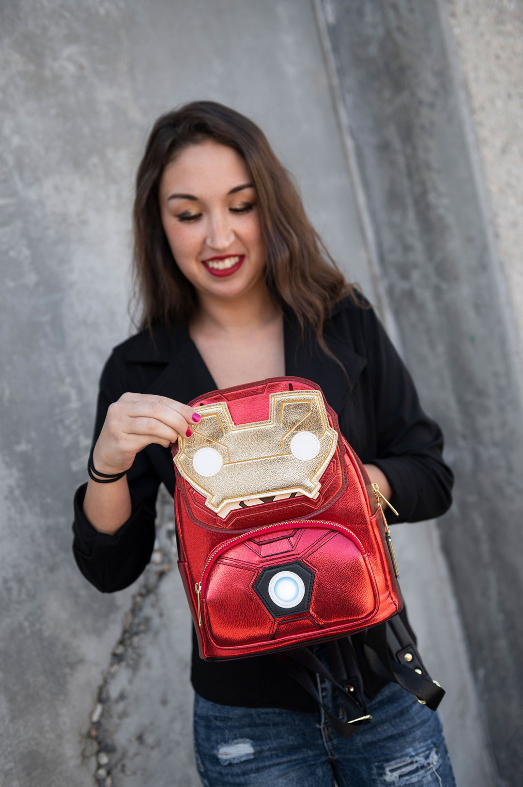 Loungefly iron man light up backpack outlets