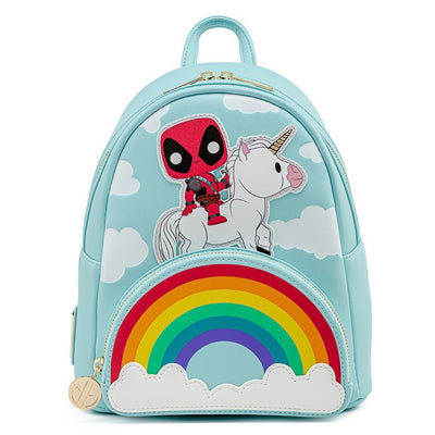 Funko POP! Marvel Deadpool 30th Anniversary Unicorn Rainbow Mini Backpack - Front
