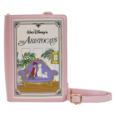 671803455214 - Loungefly Disney The Aristocats Classic Book Convertible Crossbody - Front
