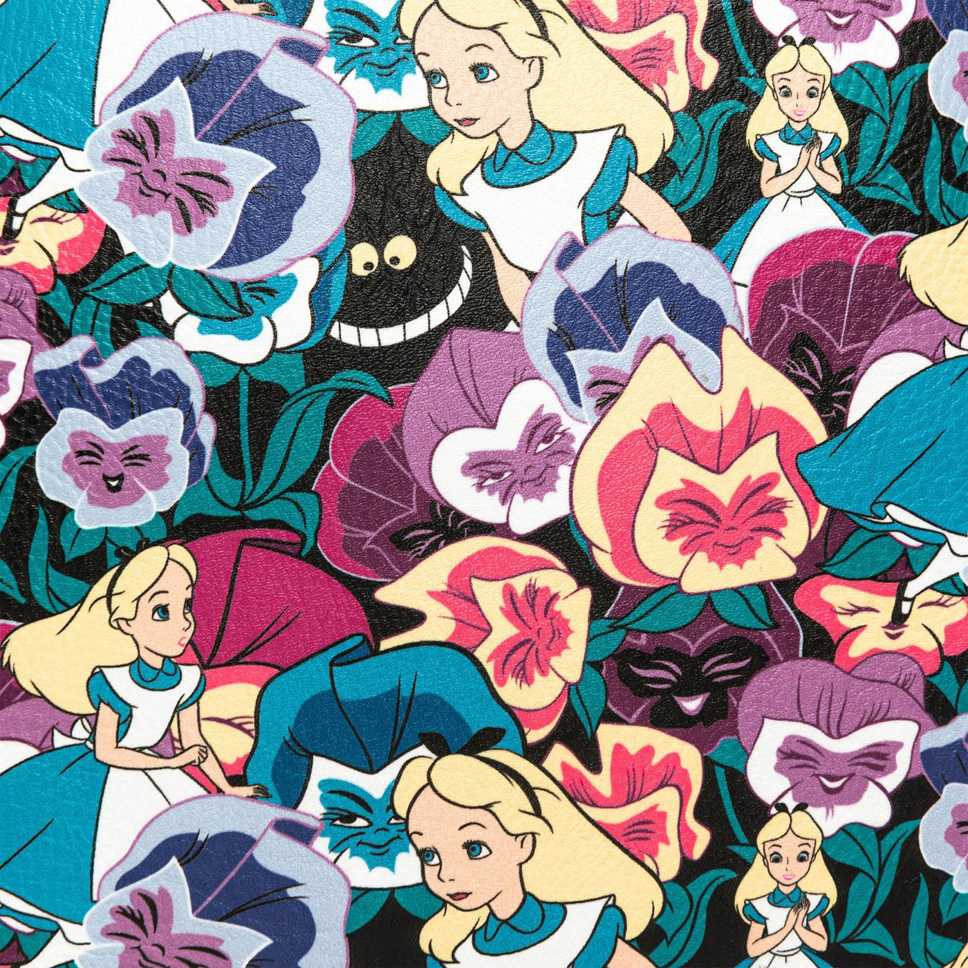 707 Street Loungefly Exclusive Disney Alice in Wonderland Wildflowers Mini Backpack - Print