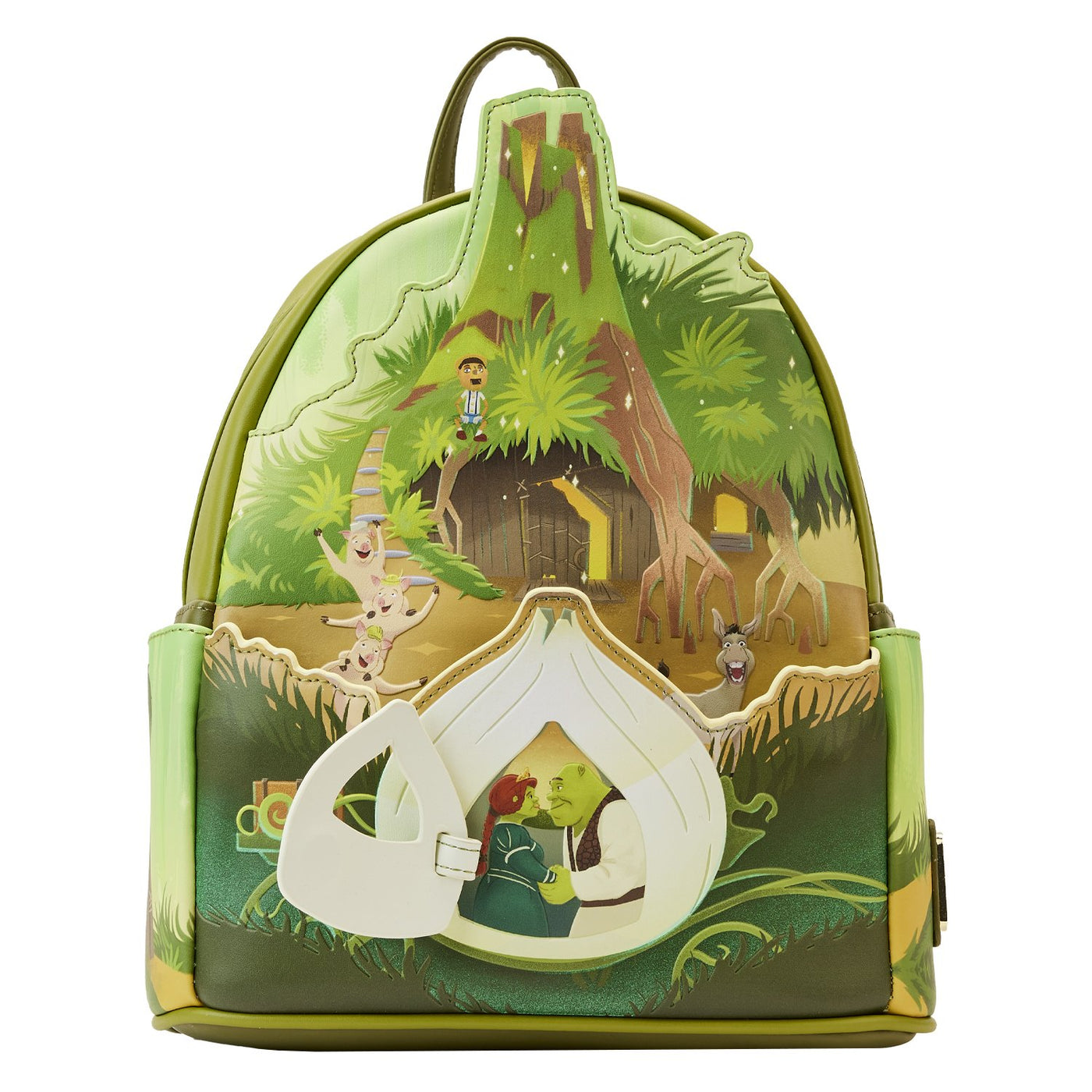 671803392526 - Loungefly Dreamworks Shrek Happily Ever After Mini Backpack - Front