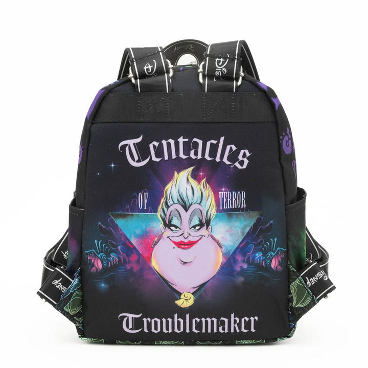 WondaPop Disney Villains The Little Mermaid Ursula 13" Nylon Mini Backpack - Back