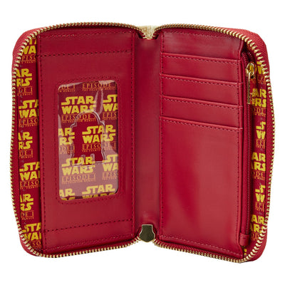 671803450936 - Loungefly Star Wars Scenes Series Phantom Menace Zip-Around Wallet - Interior