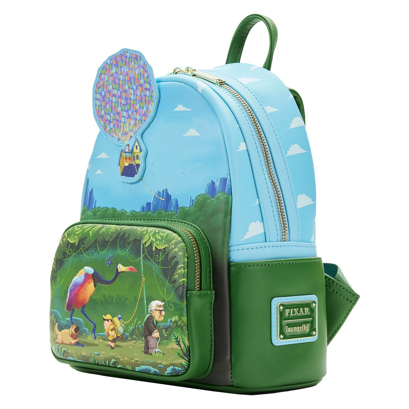 Loungefly Pixar Up Moment Jungle Stroll Mini Backpack - Side View